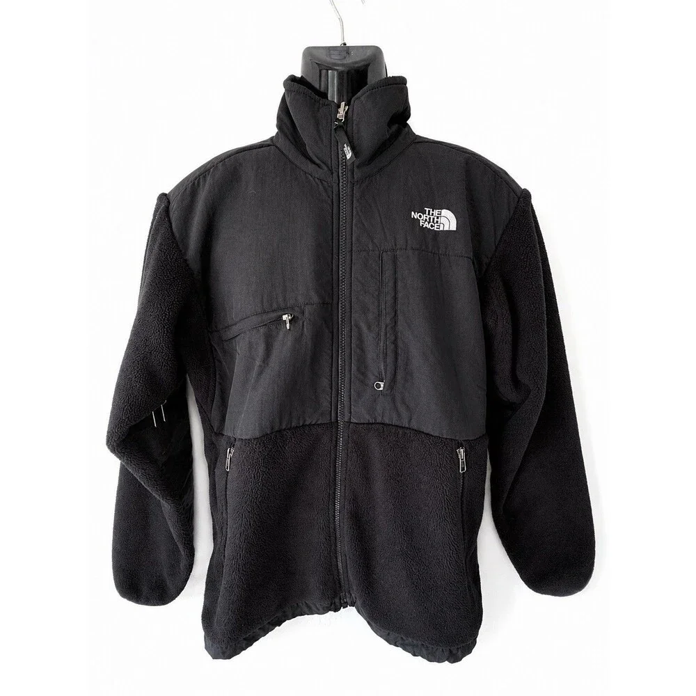 The North Face Jacket Mens Small Black Denali Polartec Fleece Full Zip Outdoor